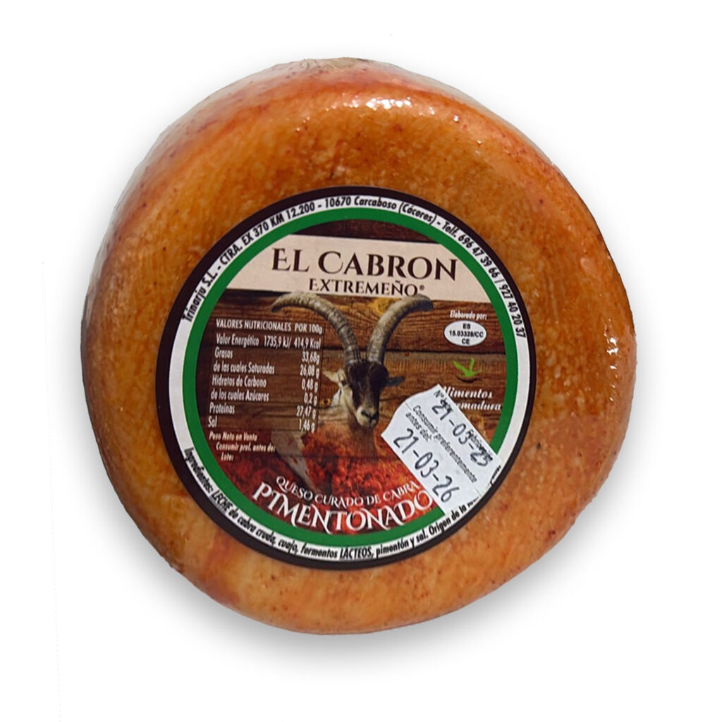 Queso de cabra pimentonado